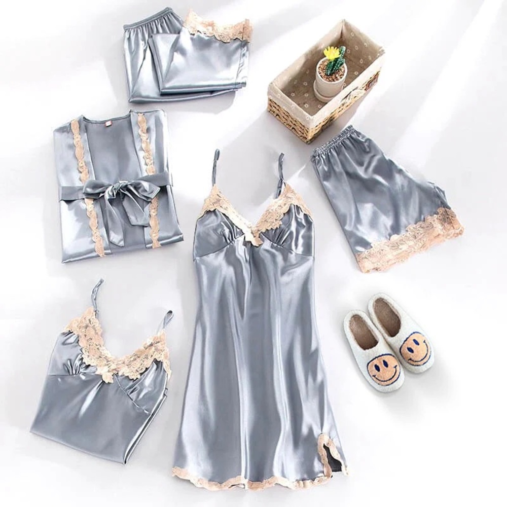 NWT Nordic Peace Satin Sleepwear Set